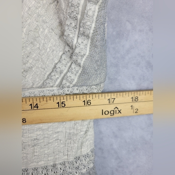 Max‎ Studio Grey Vintage Old Look Lace Babydoll Stretchy  Dress Size XL - Picture 8 of 9